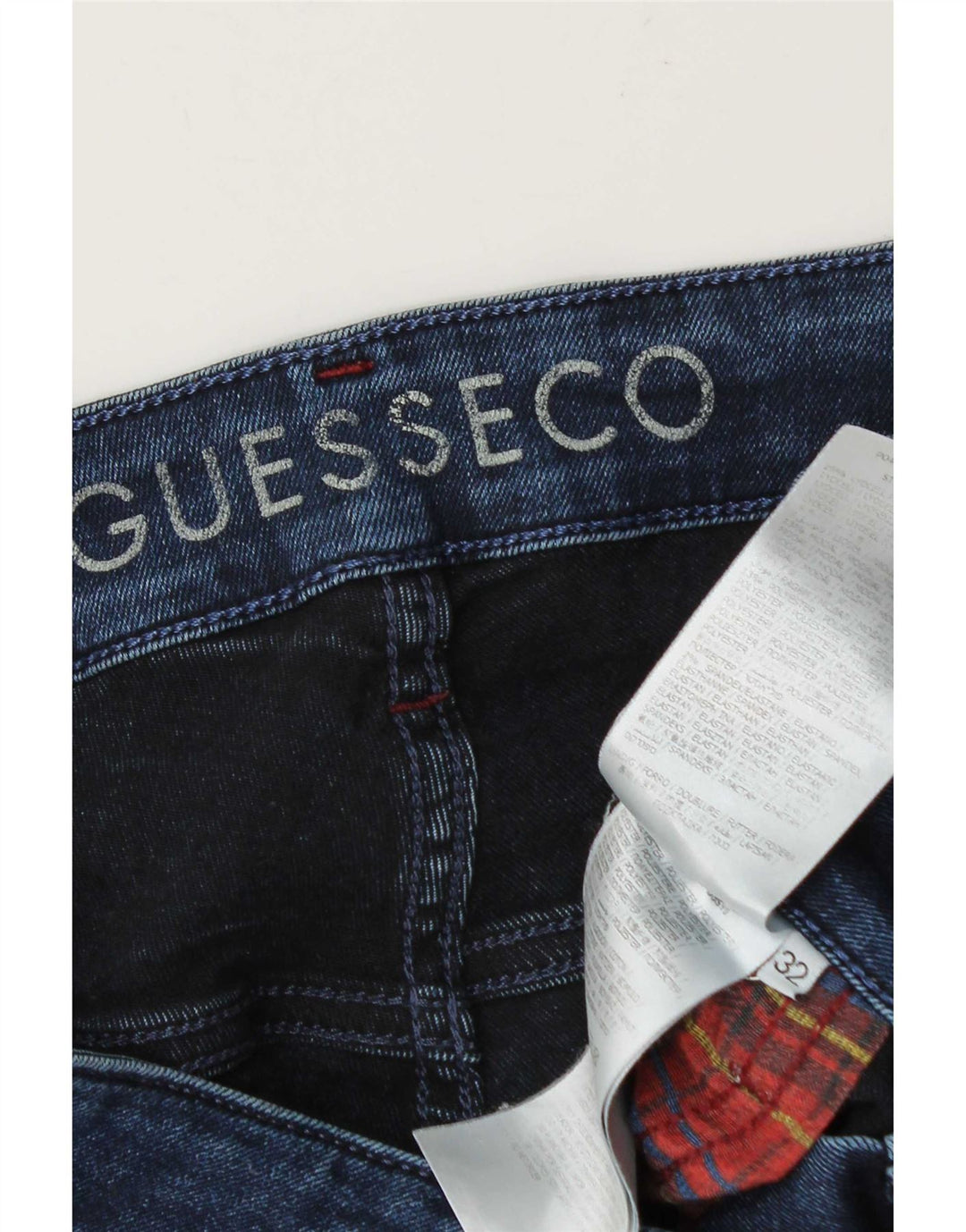 Guess Vaqueros Slim Hombre W32 L30 Azul Lyocell