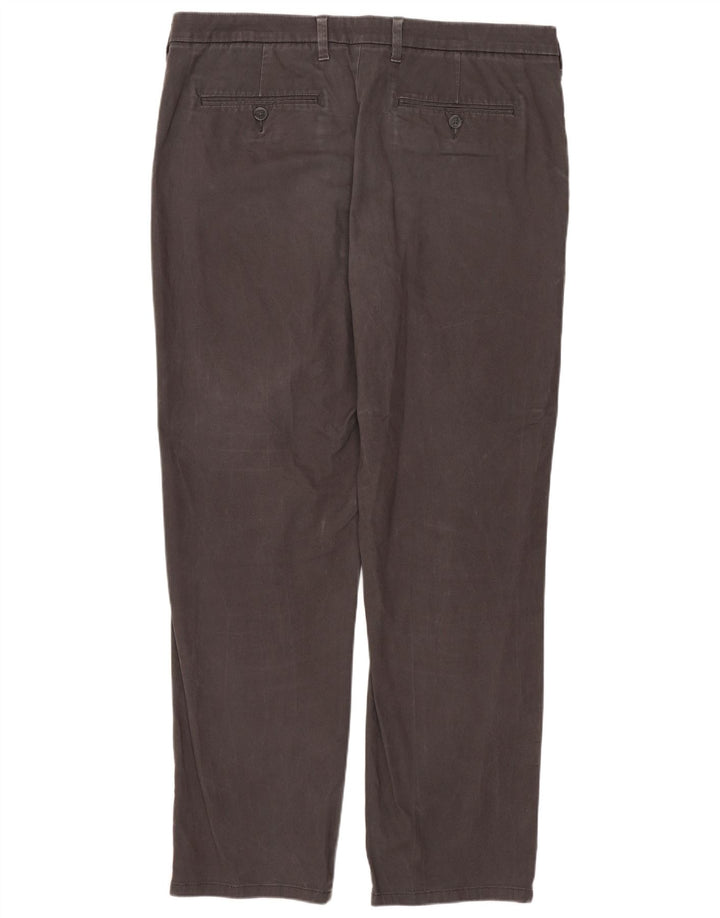 Marks & Spencer Pantalones chinos rectos de corte regular para hombre W36 L31 Gris
