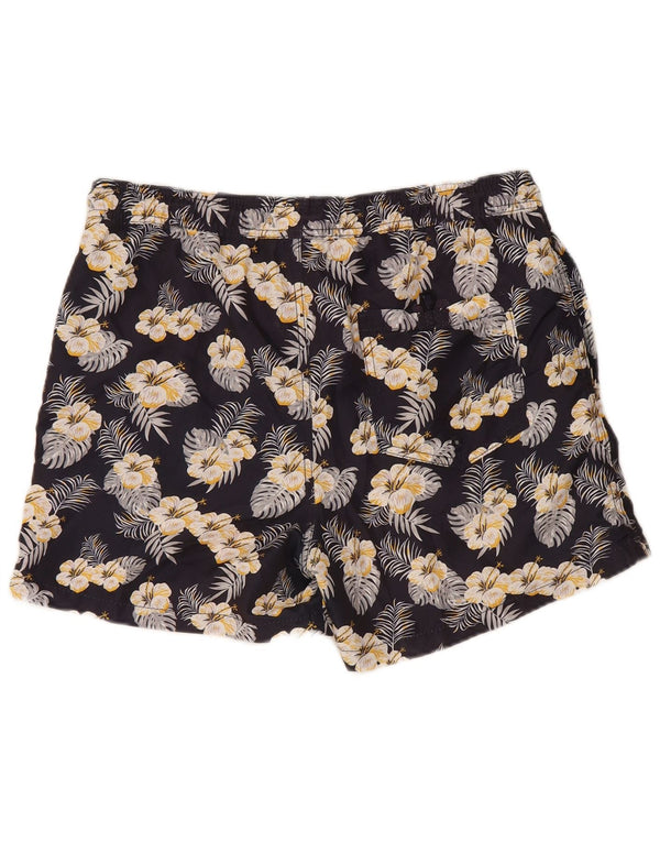 Jack & Jones Hombre Bañador Shorts Mediano Azul Marino Floral Poliéster