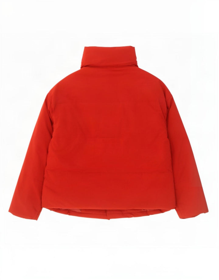 John Lewis Chaqueta acolchada de gran tamaño para mujer UK 46 Poliéster rojo grande