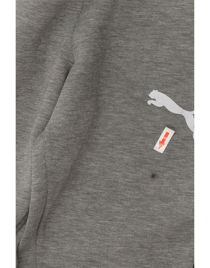 Puma Pantalones De Chándal Para Hombre De Algodón Color Block Gris Pequeño