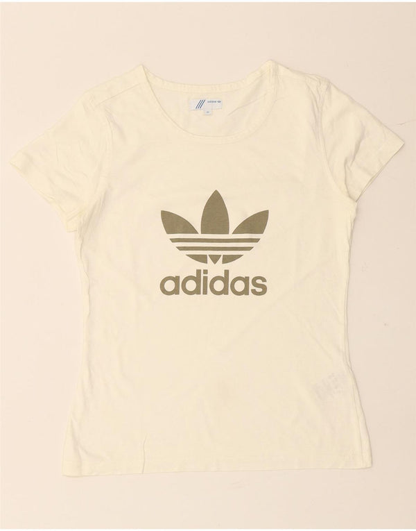 Camiseta gráfica ADIDAS para mujer Top IT 42 Algodón blanco mediano