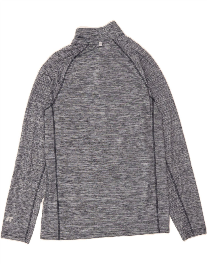 RUSSELL ATHLETIC Mens Training Pullover Tracksuit Top UK 34/36 Small Grey Vintage Russell Athletic and Second-Hand Russell Athletic from Messina Hembry 