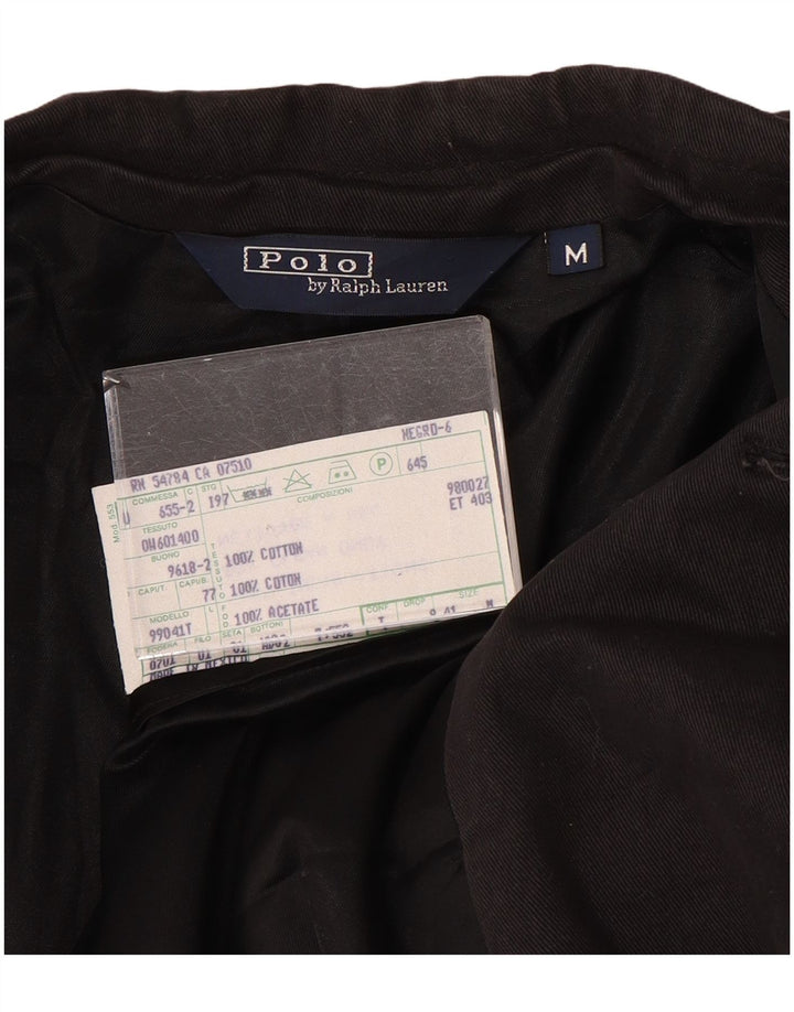 Polo Ralph Lauren Chaqueta tipo blazer de 3 botones para hombre Reino Unido 38 Algodón negro mediano