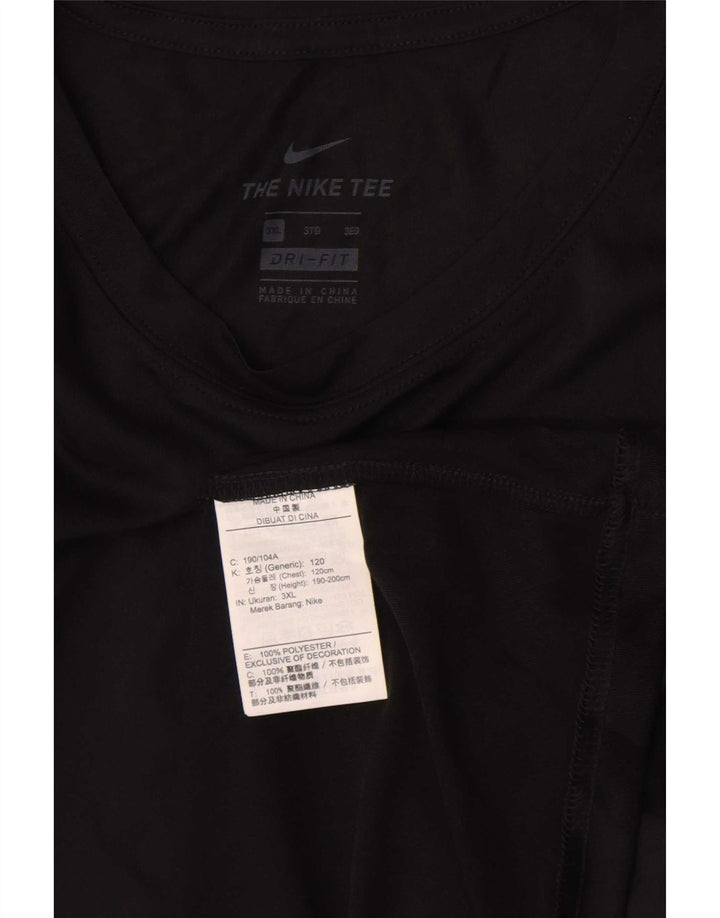 Nike - Camiseta sin mangas Dri Fit para hombre, talla 3XL, poliéster negro