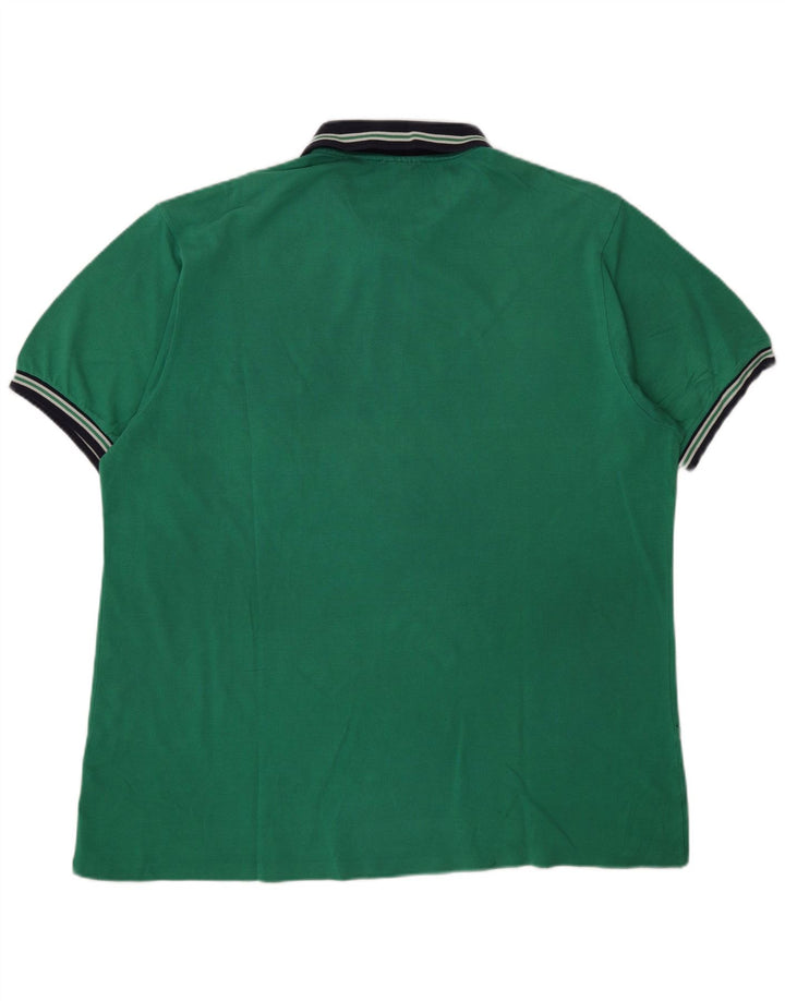 Polo Lacoste para hombre talla 7 2XL algodón verde