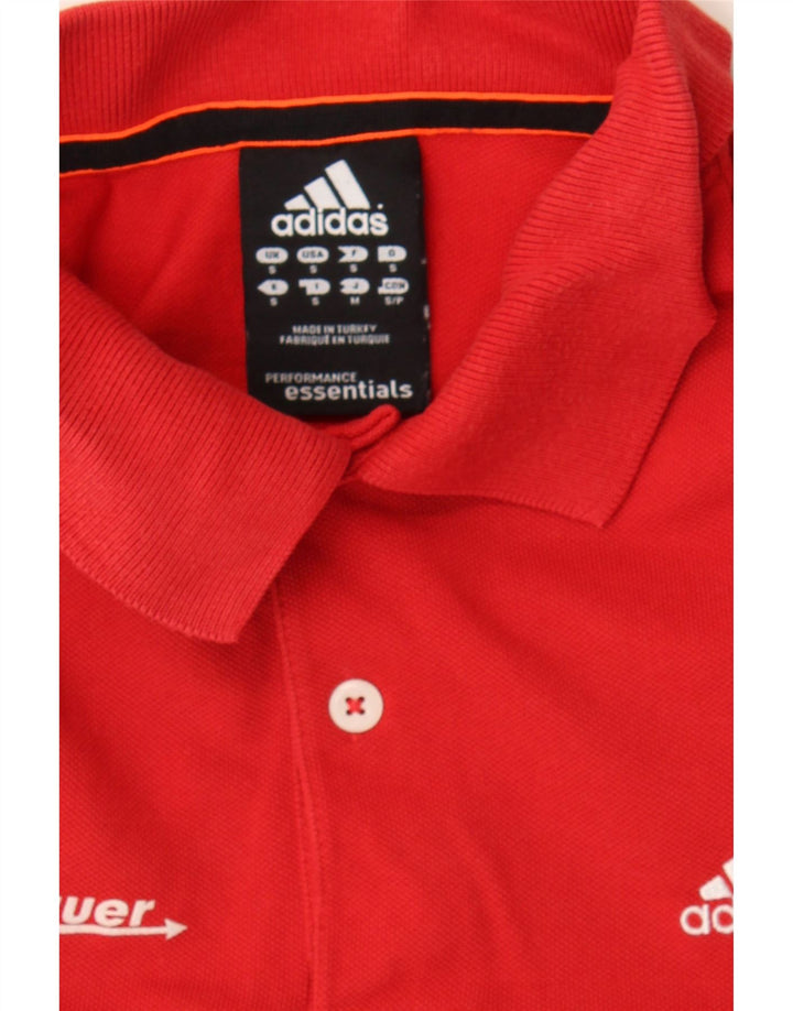 ADIDAS Mens Polo Shirt Small Red Cotton Vintage Adidas and Second-Hand Adidas from Messina Hembry 