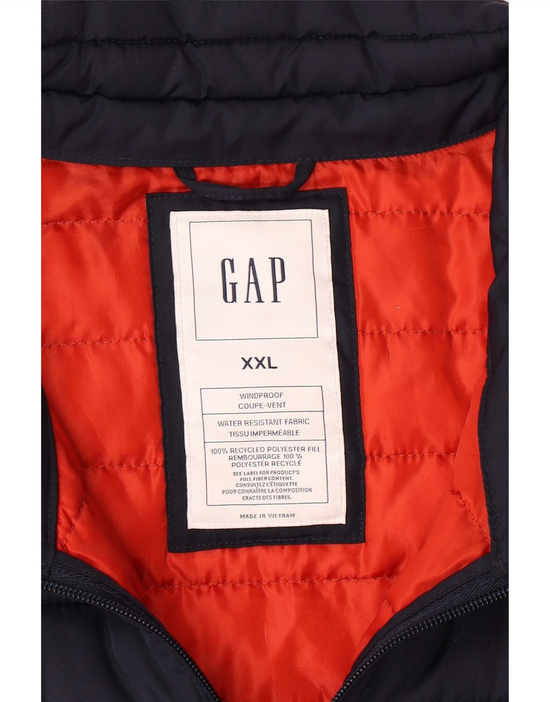 Chaleco acolchado para hombre GAP UK 44 2XL Poliéster azul marino