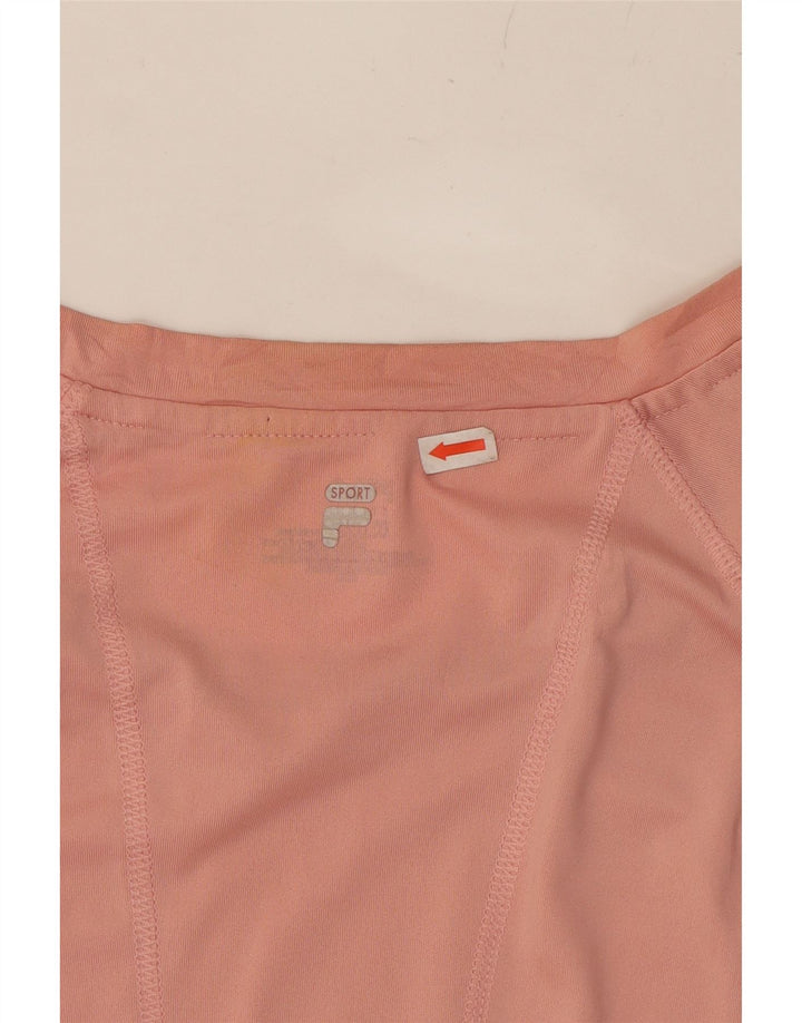 FILA Womens Top Long Sleeve UK 20 2XL Pink Polyester Vintage Fila and Second-Hand Fila from Messina Hembry 