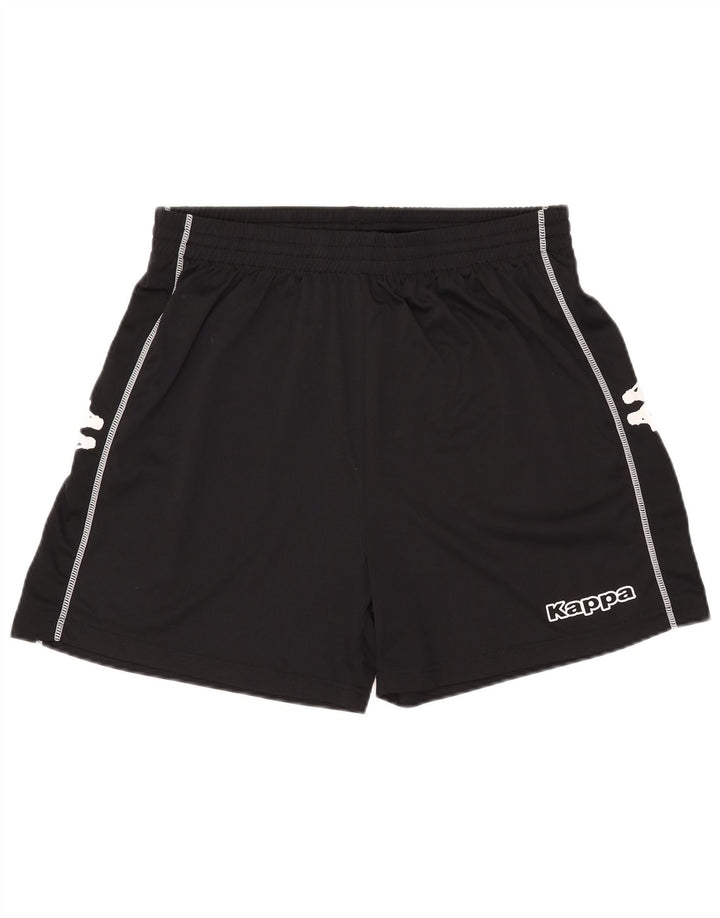 Kappa Pantalones cortos deportivos gráficos para hombre 2XL Poliéster negro