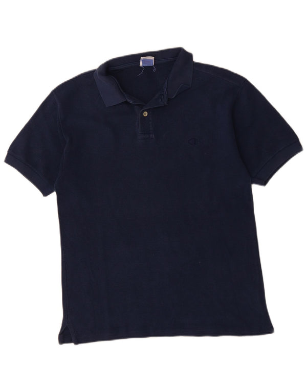 CHAMPION Polo para hombre pequeño de algodón azul marino