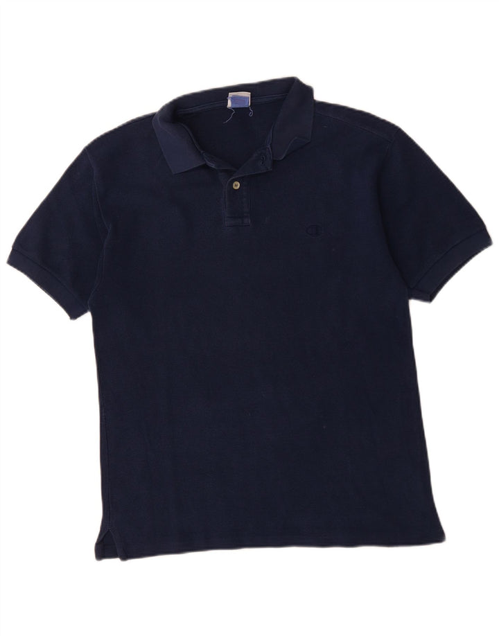 CHAMPION Polo para hombre pequeño de algodón azul marino