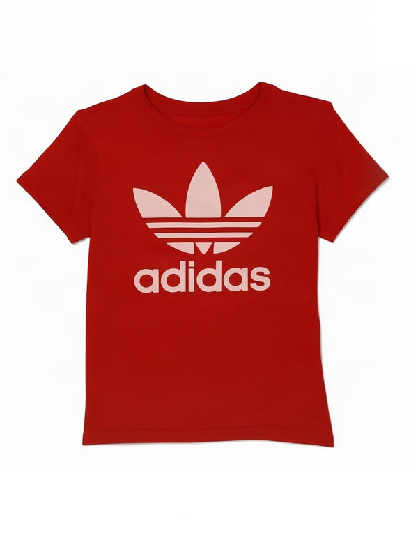 Adidas Camiseta gráfica para niño Top 10-11 años Rojo Algodón