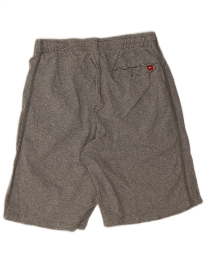 Pantalones cortos deportivos Nike para hombre de algodón gris medio