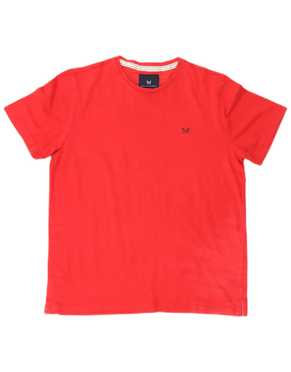 Crew Clothing Camiseta para hombre Top Grande Algodón rojo