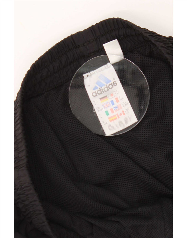 Adidas Pantalones de chándal para hombre UK 36/38 Small Negro Poliéster
