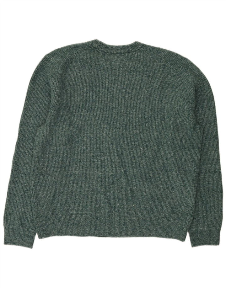 Marks & Spencer Jersey de Cuello Redondo para Hombre XL Acrílico Verde