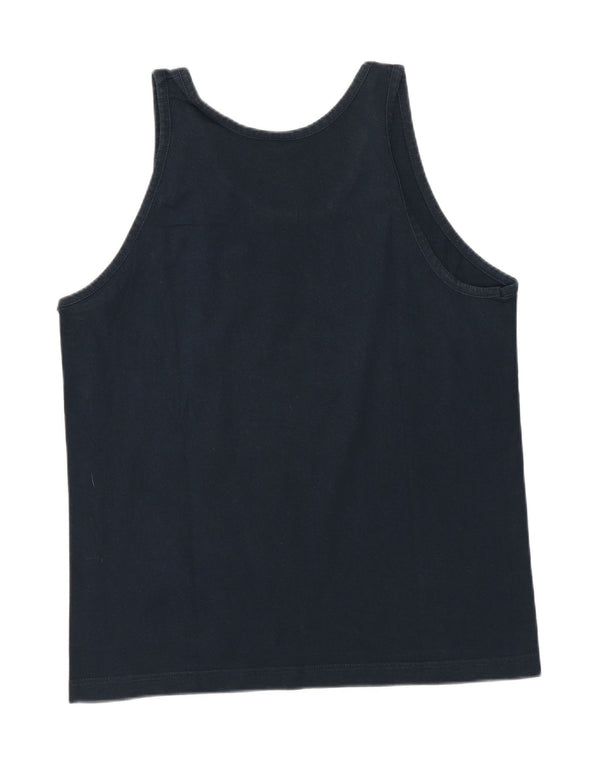 Champion Chaleco Para Hombre Top Medio Azul Marino Algodón