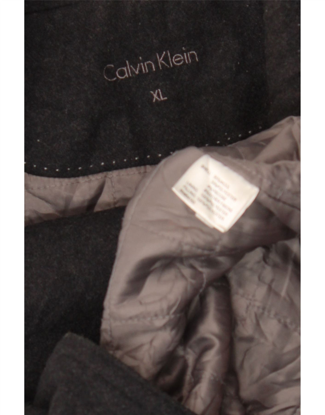 Calvin Klein Chaquetón para hombre UK 42 XL Lana negra