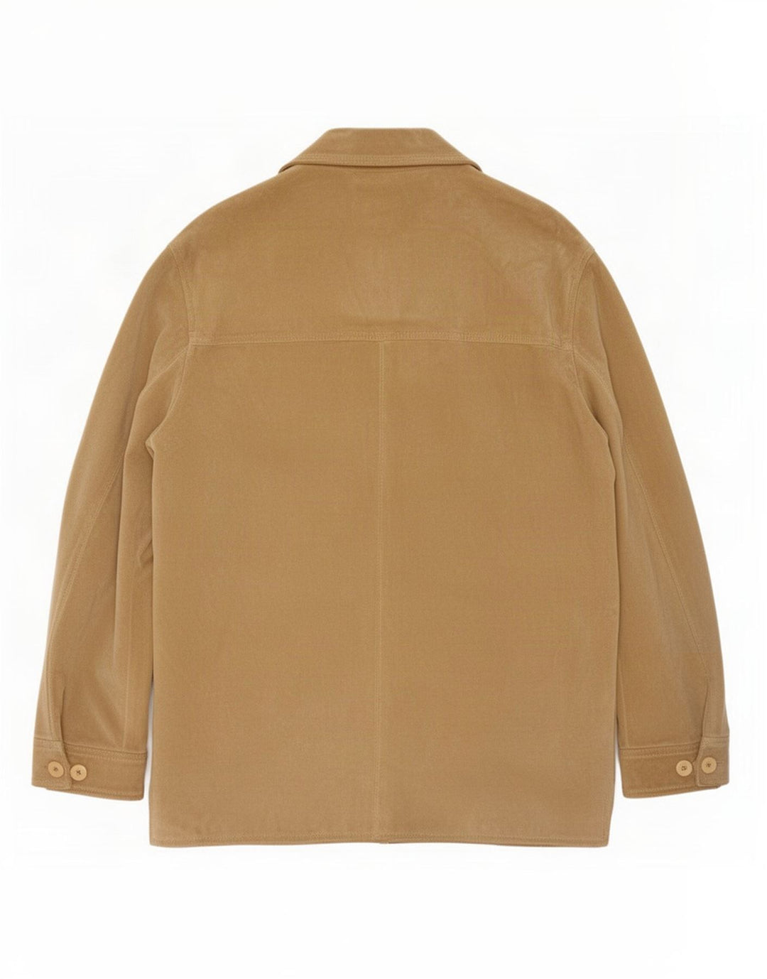 Pollini Chaqueta de ante para hombre UK 38 Cuero verde medio
