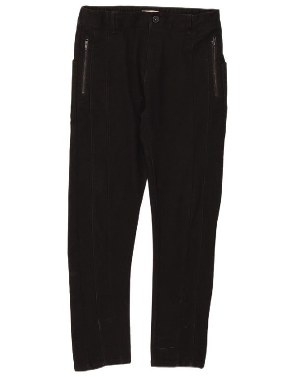 Zara Pantalones Casual Slim para Niños 13-14 Años W30 L28 Negro Poliéster