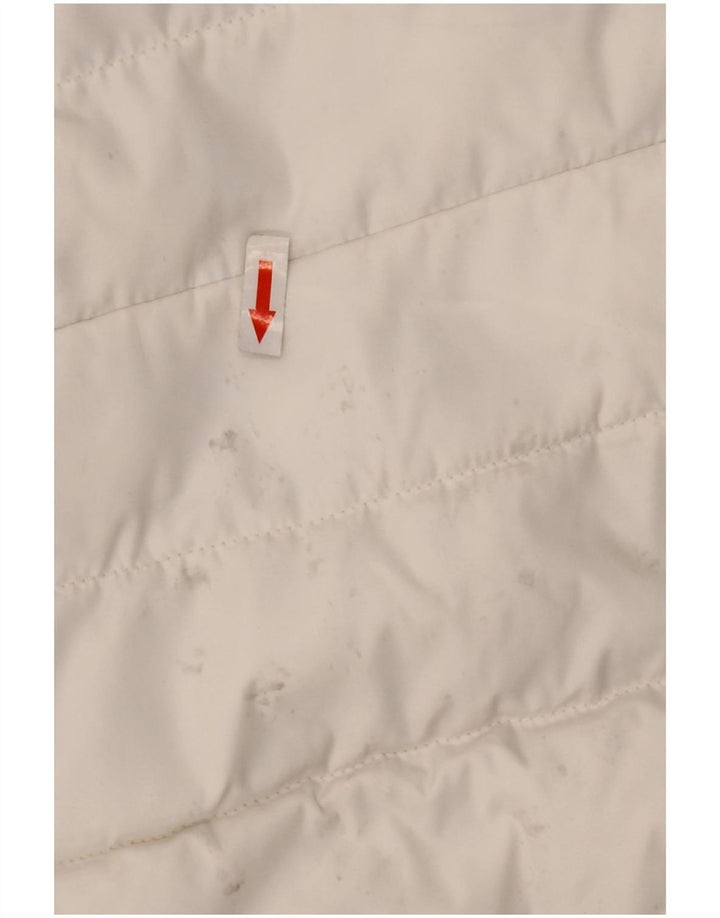 Superdry Chaqueta Acolchada Con Capucha Para Mujer UK 44 Poliéster Blanco Grande