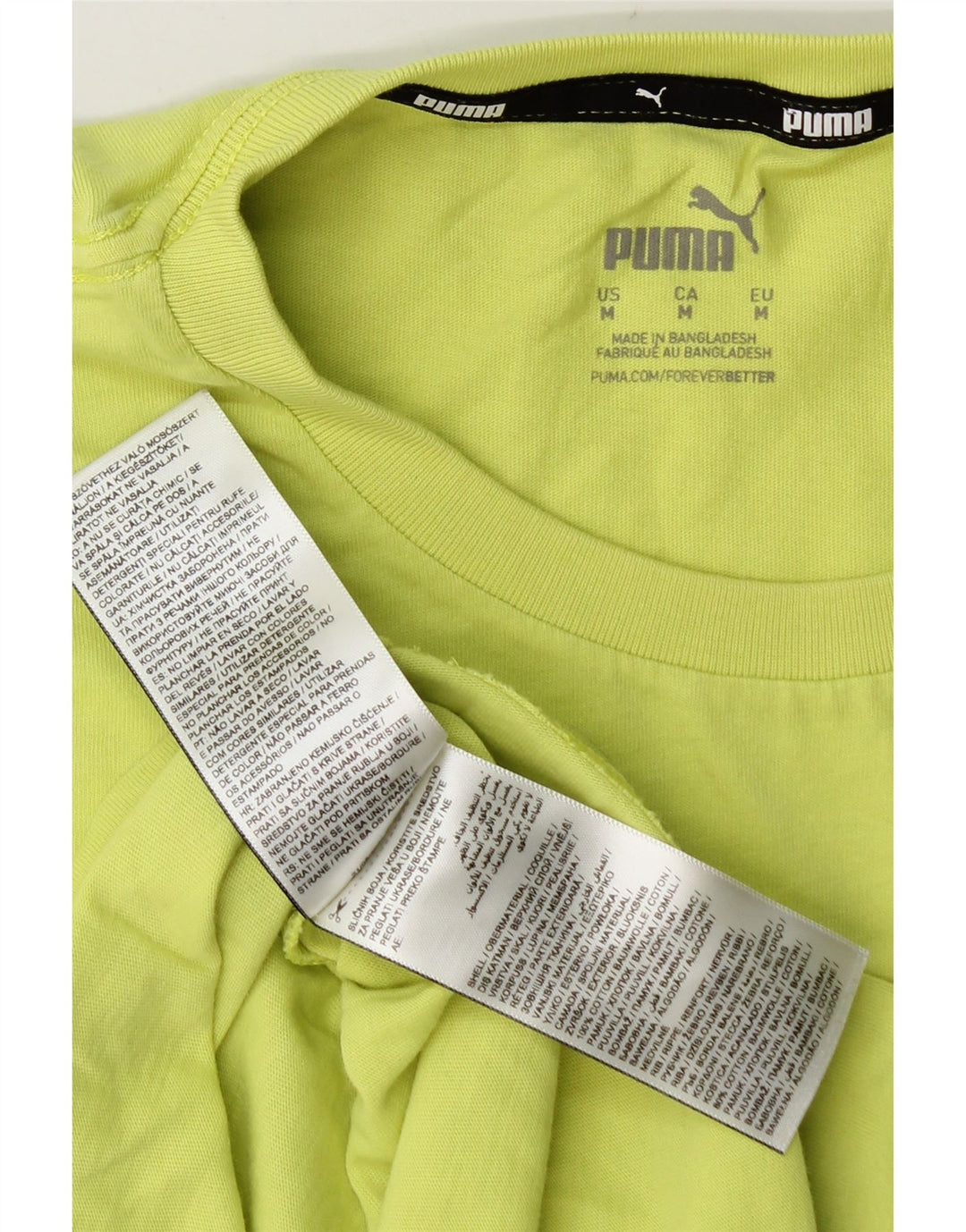 PUMA Camiseta sin mangas estampada de algodón verde medio para hombre