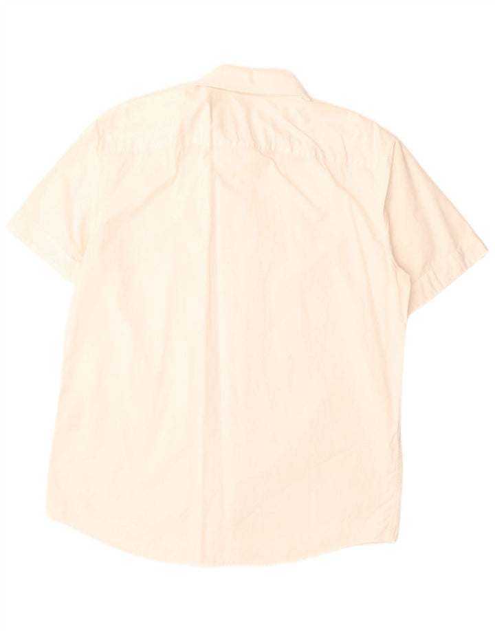 Levi's Camisa de manga corta para hombre, talla grande, de algodón blanco roto