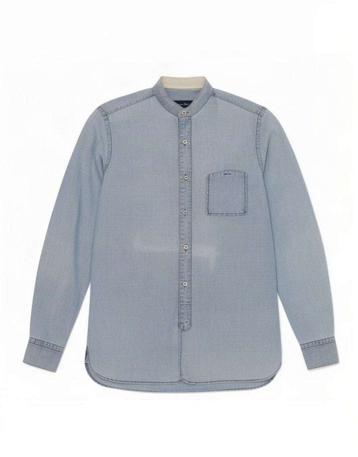 Camisa Massimo Dutti Hombre Azul Medio