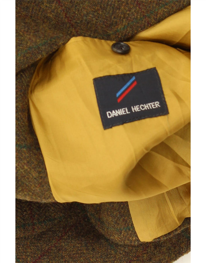 Daniel Hechter Chaqueta tipo blazer 2 en 1 para hombre UK 40 Large Green Houndstooth