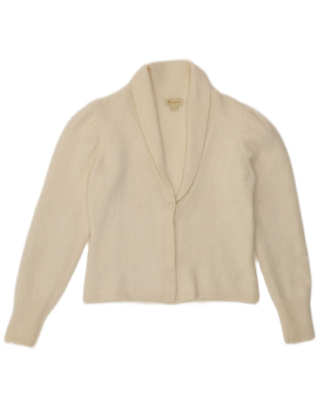 Monsoon Jersey Bolero para Mujer Reino Unido 46 Grande Angora Blanco Roto