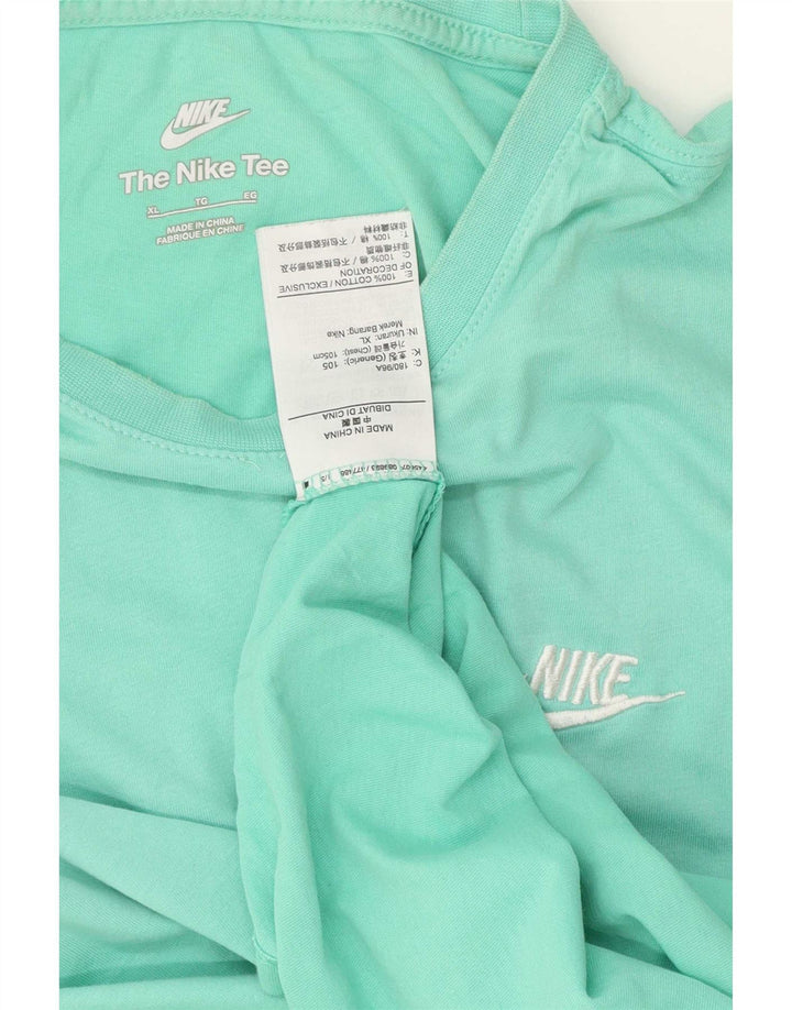 Camiseta Nike Hombre Top XL Turquesa Algodón