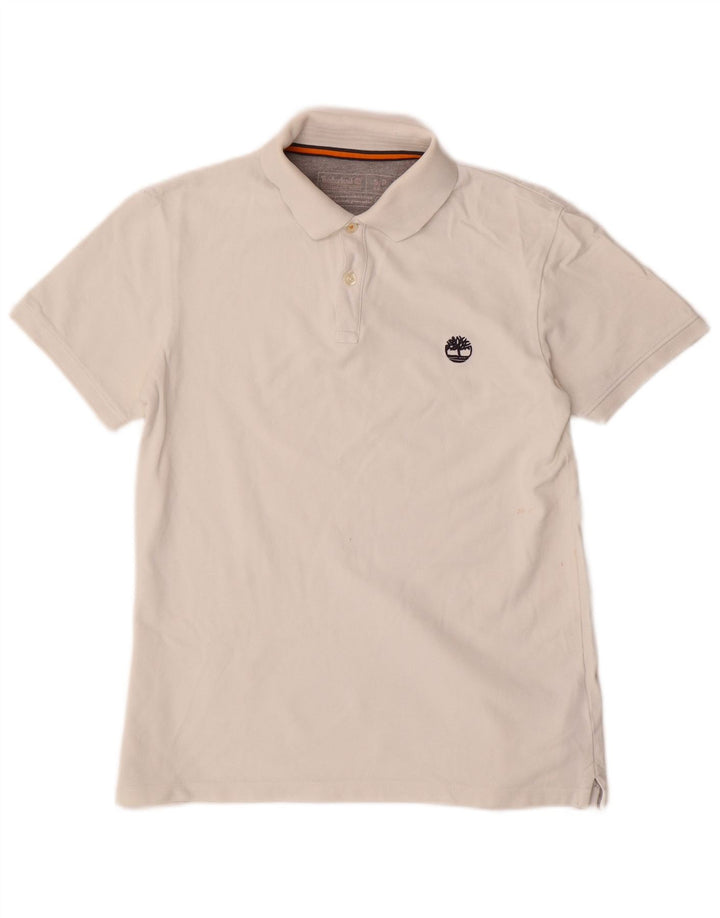Timberland Polo Slim Fit para Hombre Algodón Blanco Pequeño