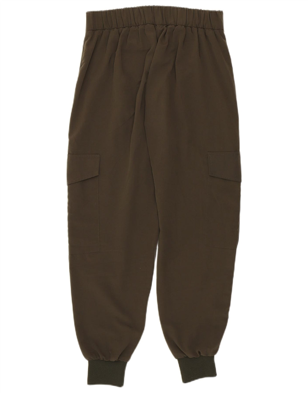 ZARA Womens Joggers Cargo Trousers XS W24 L25 Khaki Polyester