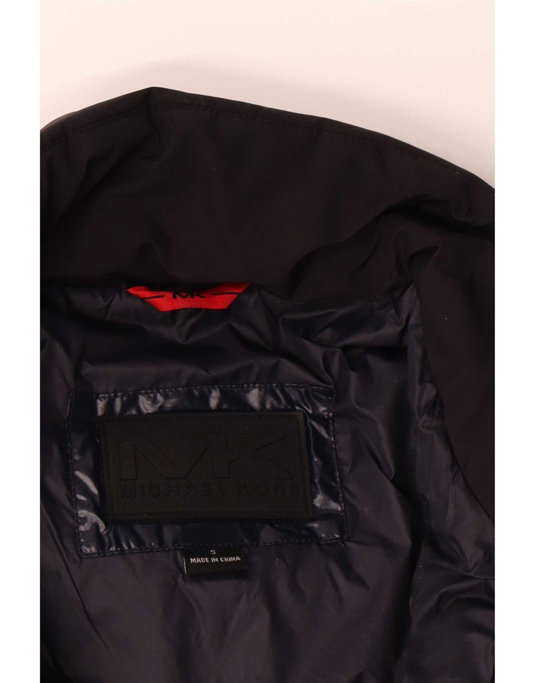 Michael Kors Chaqueta acolchada holgada para hombre UK 36 Small Azul marino Poliéster