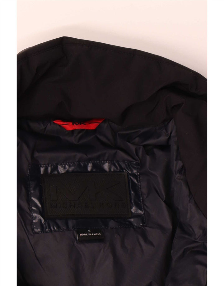 Michael Kors Chaqueta acolchada holgada para hombre UK 36 Small Azul marino Poliéster