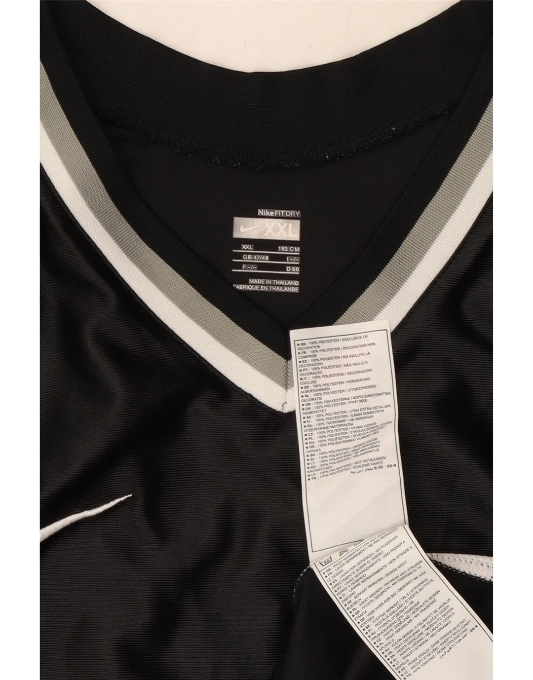 Nike Camiseta sin mangas para hombre UK 47/48 2XL Negro Colorblock Poliéster