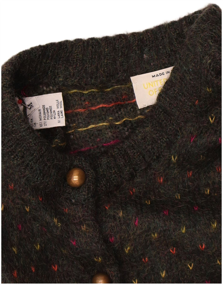 Benetton Cárdigan Mujer UK 44 Mediano Multicolor Fair Isle