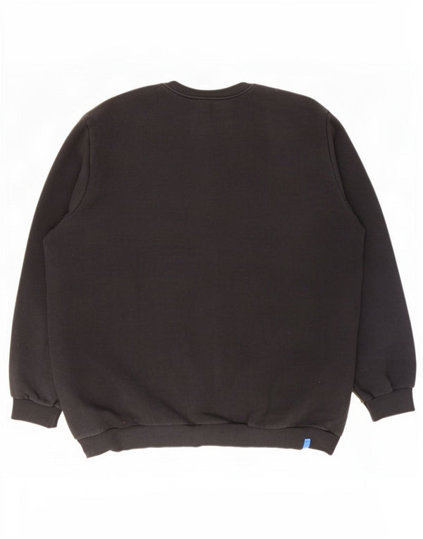 Adidas Hombre Sudadera Jumper 2XL Negro Colorblock Algodón