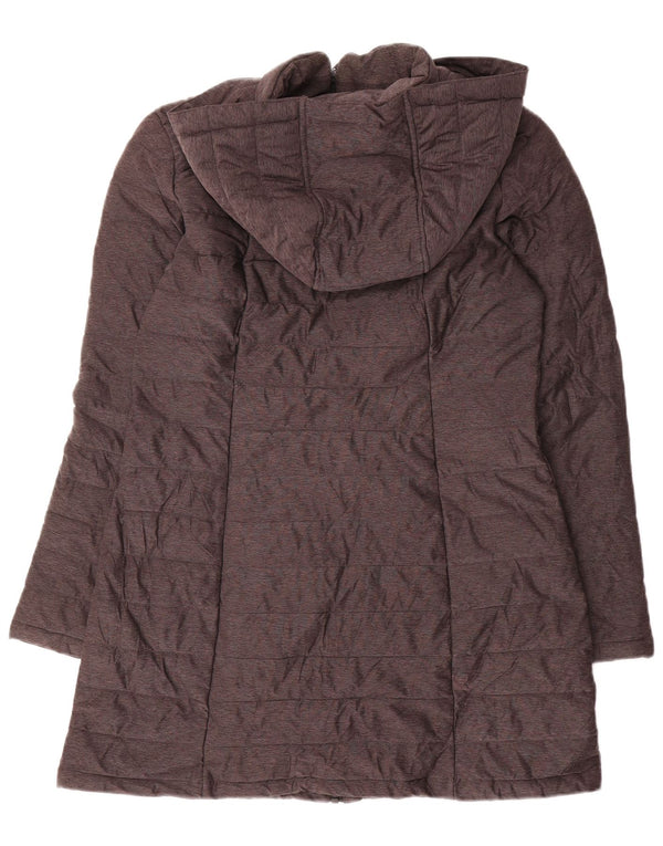 Nautica Abrigo acolchado con capucha para mujer UK 10 Small Gris Poliéster