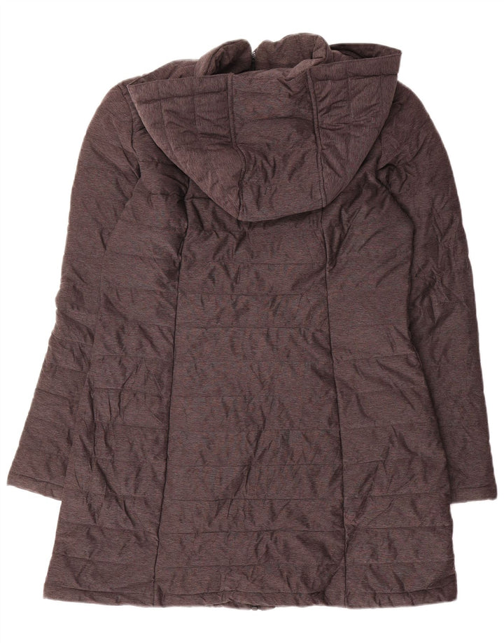 Nautica Abrigo acolchado con capucha para mujer UK 10 Small Gris Poliéster