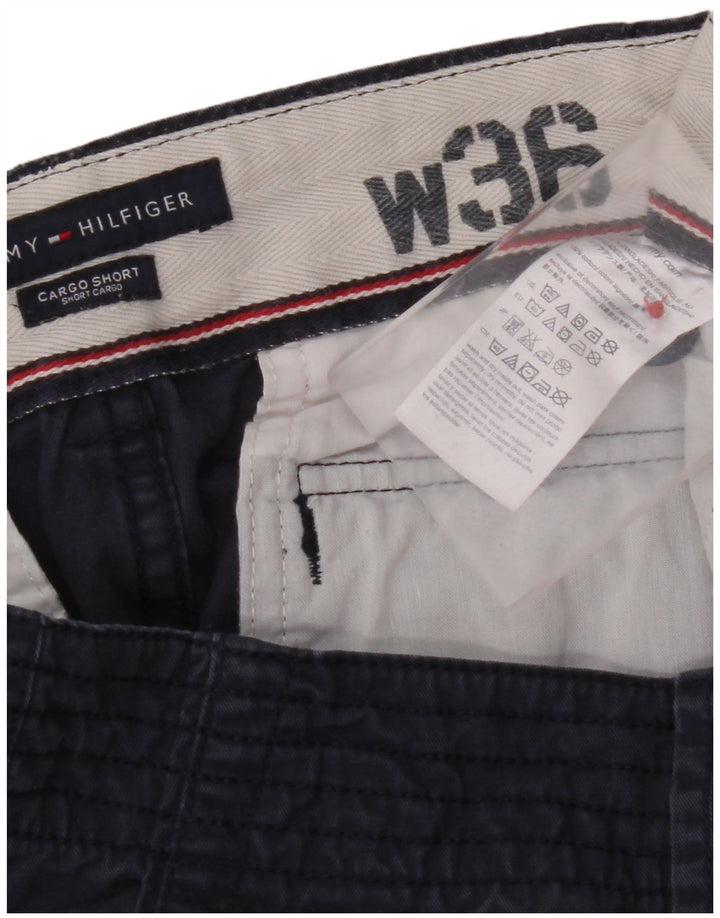 TOMMY HILFIGER Pantalones cortos cargo para hombre W36 Grande Algodón azul marino