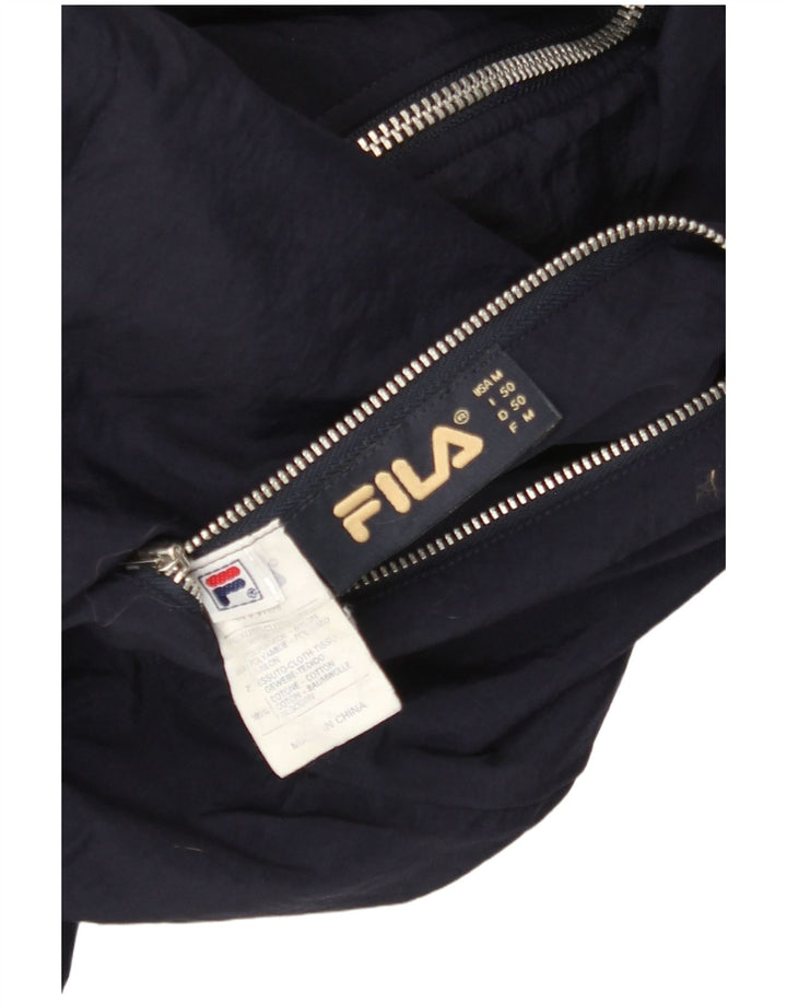 FILA Chaqueta reversible con capucha para hombre IT 50 Large Azul marino Colorblock