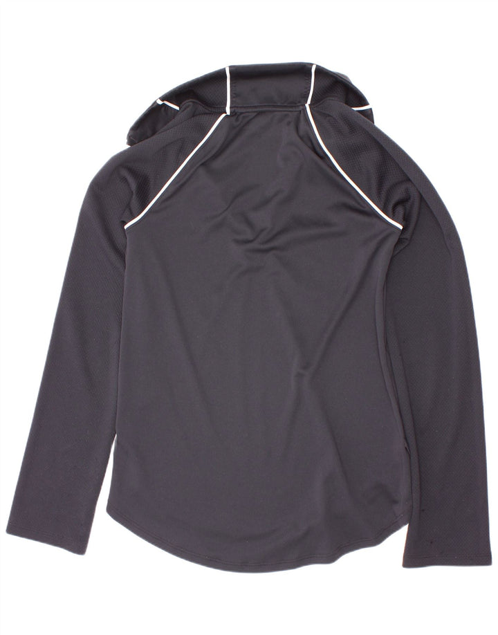 Under Armour Camiseta ajustada con gráfico de manga larga para niñas 9-10 años Mediano Negro