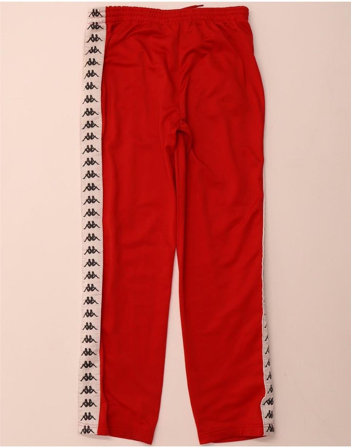 KAPPA Hombre Pantalones De Chándal Gráfico Poliéster Rojo Mediano