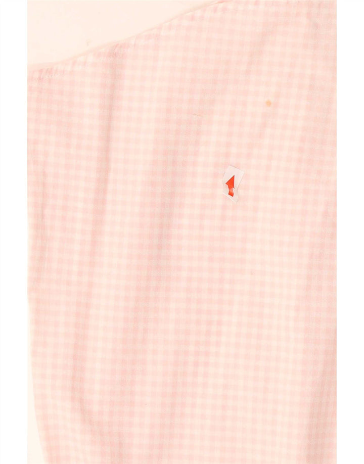 Tommy Hilfiger Camisa de manga corta para mujer US 4 Small Pink Gingham