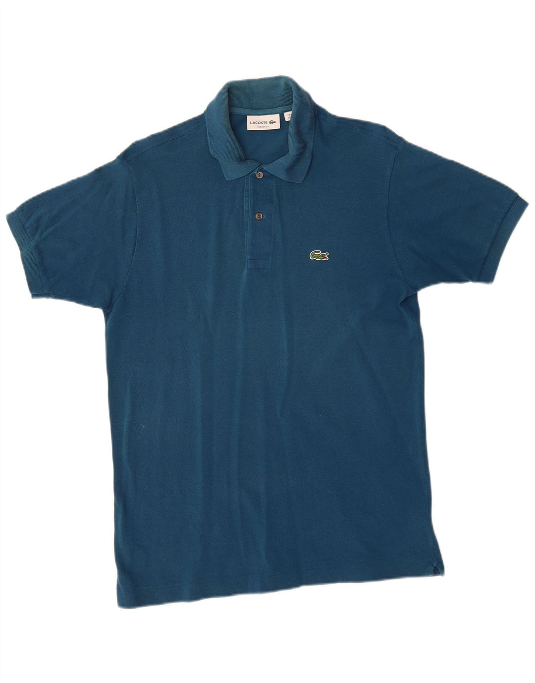 Polo Lacoste Hombre Classic Fit Algodón Azul Medio