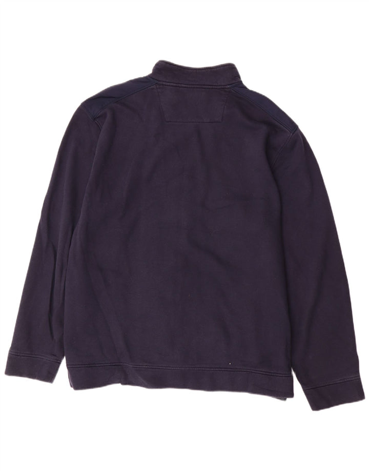 CALVIN KLEIN Chaqueta de chándal para hombre 2XL Azul marino Colorblock Poliéster