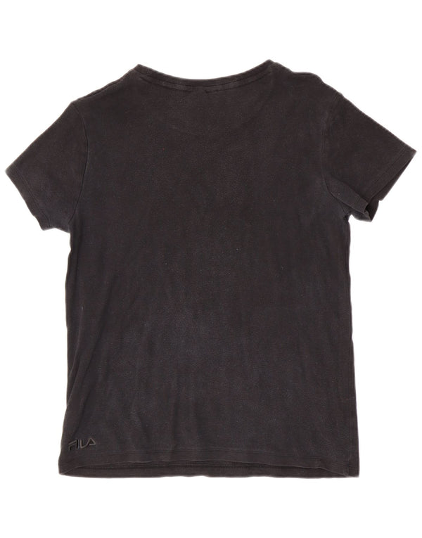 Fila Camiseta gráfica para niños 11-12 años Algodón negro