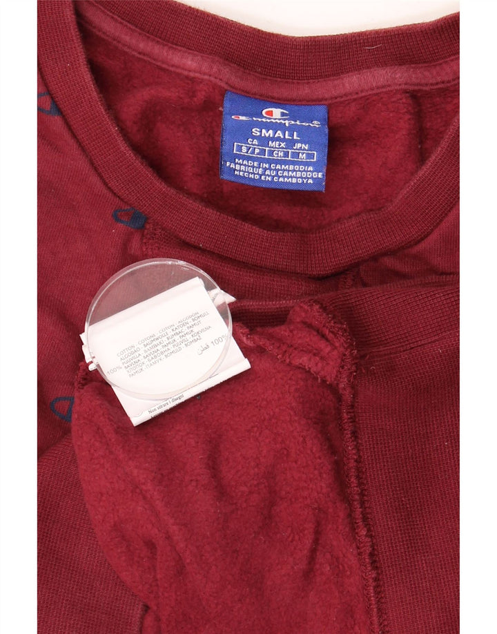 Champion Sudadera Gráfica para Hombre Jumper Small Borgoña Algodón